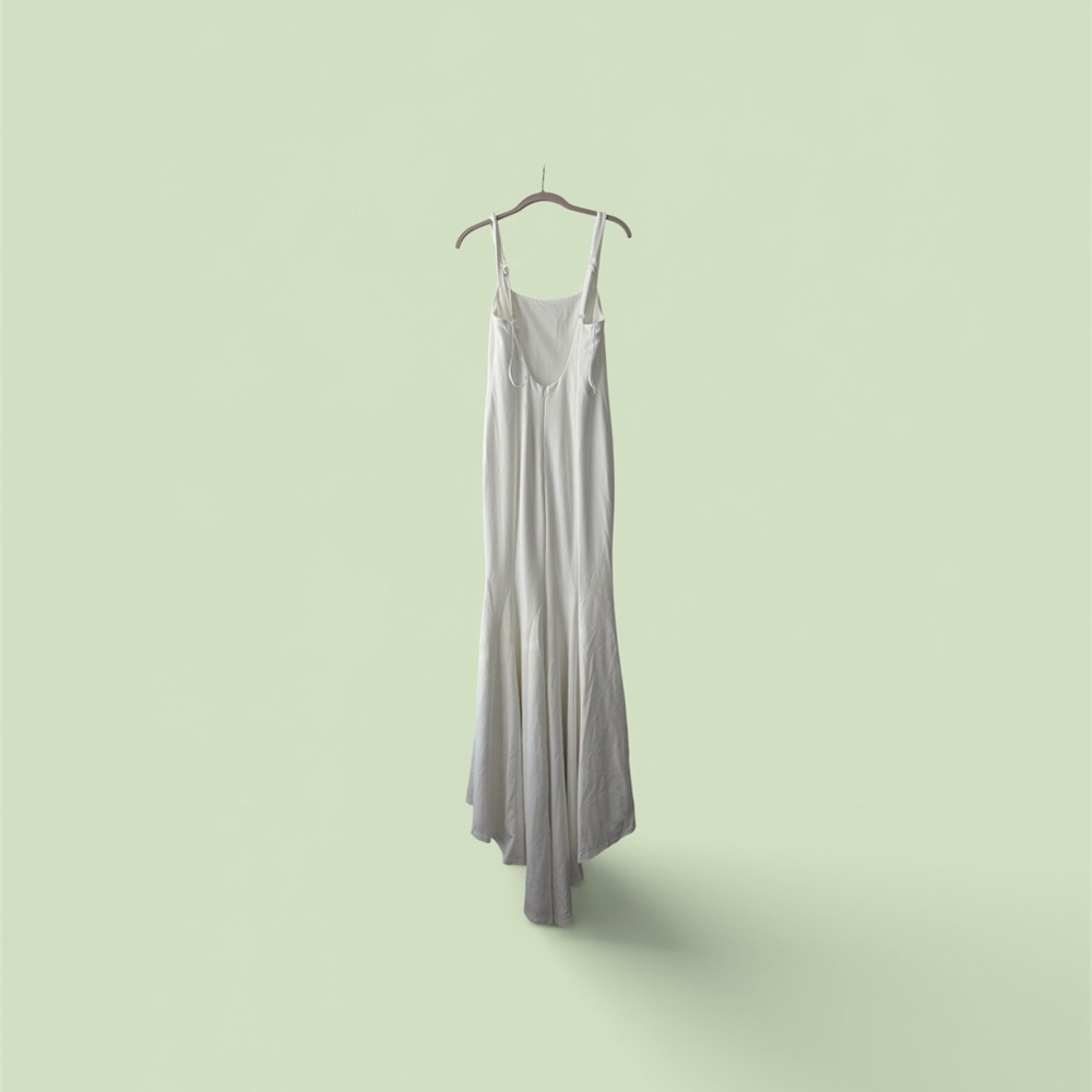 Lulus Safine White Backless Mermaid Maxi Dress - Size S - Picture 3 of 3